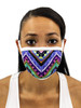 Colorful Aztec Face Mask With Filter Pocket