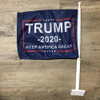 Trump Keep America Great 12"x18" Double Sided Car Flag Made in USA