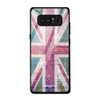 Glass Case Cover:UK flag- Wood texture