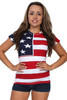 USA Flag T Shirt Screen Print