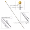 Aluminum 5FT Metal Adjustable Telescoping Flag Pole Portable