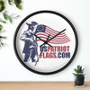 US Patriot Flags Wall clock