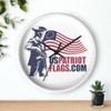 US Patriot Flags Wall clock