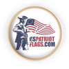 US Patriot Flags Wall clock