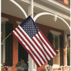 5ft Wood Pole Kit with Poly Cotton USA 50 star Flag - Made in USA