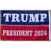 President Trump 2024 Red White Blue Flag - Made in USA