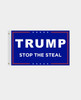 Trump Blue Flag Stop The Steal Made in USA