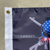 2nd Amendment Liberty or Death 1791 Punisher Skull Flag - Made in USA