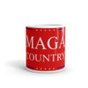 MAGA Country White glossy mug