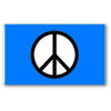 Peace Sign Flag Blue 3x5 ft Economical
