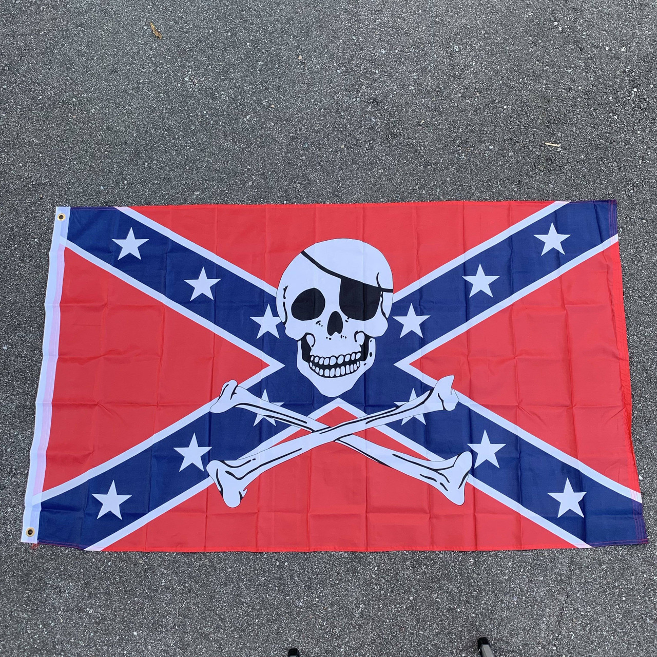 Buy Rebel Pirate Flag 3 X 5 ft. for sale, Rebel Jolly Roger