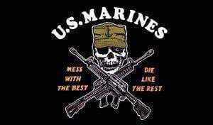 U.S. Marines Flag, Mess with the Best, Die like the Rest 3 X 5 ft. Standard