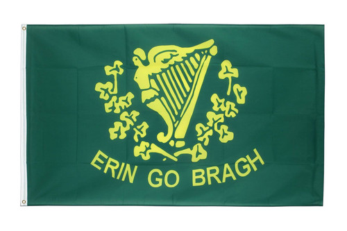 Erin Go Bragh Flag - Irish Harp 3x5 ft. Economical