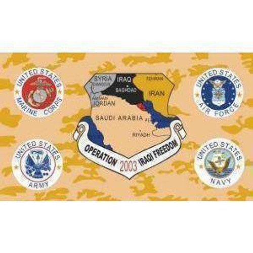 Operation Iraqi Freedom Flag 3 X 5 ft. Standard