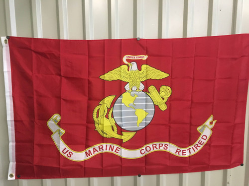 USMC Marine Corps Retired Flag 3 X 5 ft. Standard
