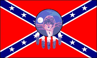 Rebel Dreamcatcher Wolf Flag 3 X 5 ft. Standard