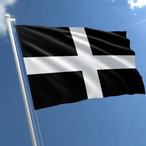 Cornwall Flag St Piran Flag 3x5 ft. Economical