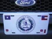 CSA Seal 4 flags License Plate