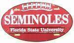 Florida State Seminoles Oval License Plate