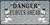 Danger - Curves Ahead License Plate