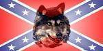 Confederate Wolf License Plate