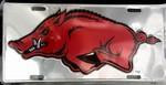Arkansas Razorbacks Chrome License Plate