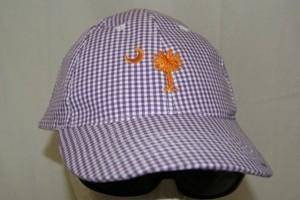 Grape Gingham Cap