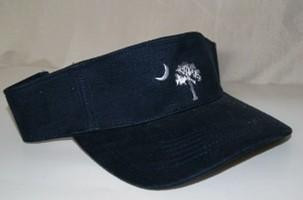 Black and White South Carolina Visor
