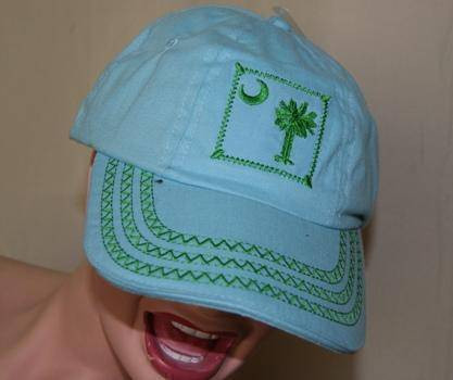 Blue and Green Patch South Carolina Cap