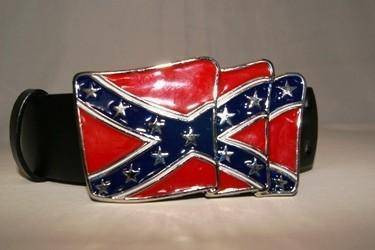 Triple Waving Rebel Belt Buckle