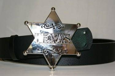 Six-Star Texas Belt Buckle