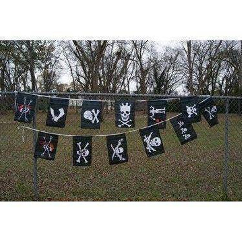Pirate 12 x 18 String Flags
