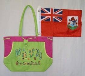 Green Bermuda Beach Bag
