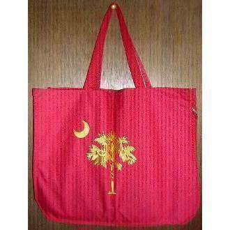 Red and Yellow South Carolina Beach Bag