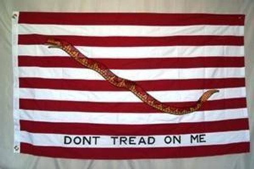 1st Navy Jack Flag Don't Tread On Me - Cotton Flag