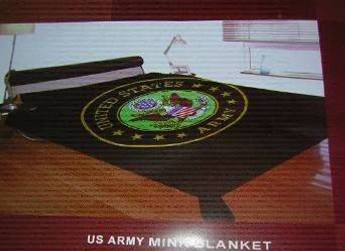 Queen Sized Bed Army Mink Blanket