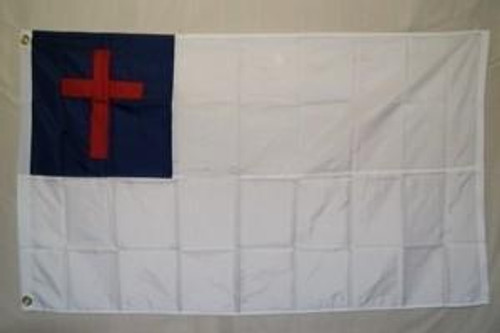 Christian Nylon Embroidered Flag 2 x 3 ft.