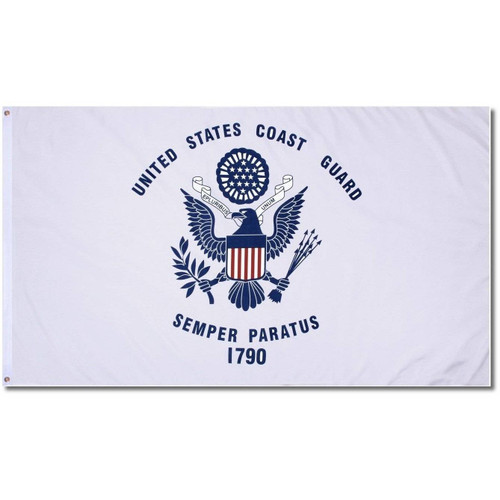 Coast Guard Nylon Embroidered Flag 3x5 ft