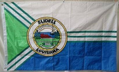 Slidell Louisiana Flag Nylon Embroidered 3 x 5