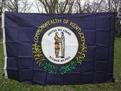 Kentucky Nylon Printed Flag 3 x 5 ft.