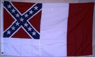 3rd National Confederate Flag Double Nylon Embroidered 5 x 8 ft.
