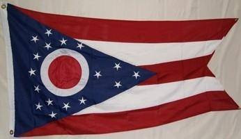 State of Ohio Flag Double Nylon Embroidered 3 x 5 ft.
