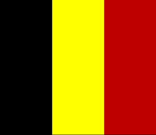 Belgium Flag 12x18 inch on Stick