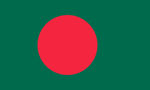 Bangladesh Flag 4 X 6 inch on stick