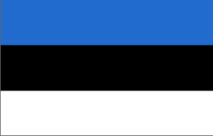 Estonia Flag 4 X 6 inch on stick