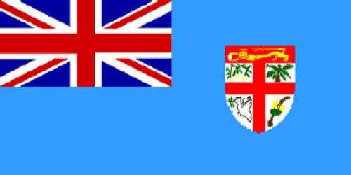 Fiji Flag 4 X 6 inch on stick