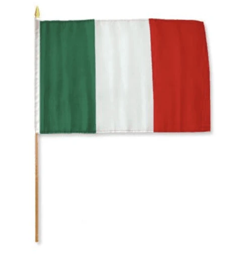 Italy Flag 4 X 6 inch on stick