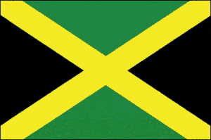 Jamaica Flag 4 X 6 inch on stick