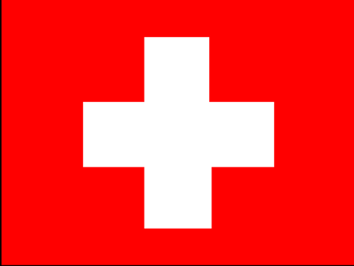 Switzerland Flag 4 X 6 inch on stick