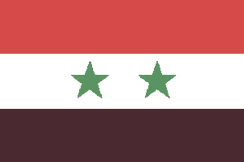 Syria Flag 4 X 6 inch on stick